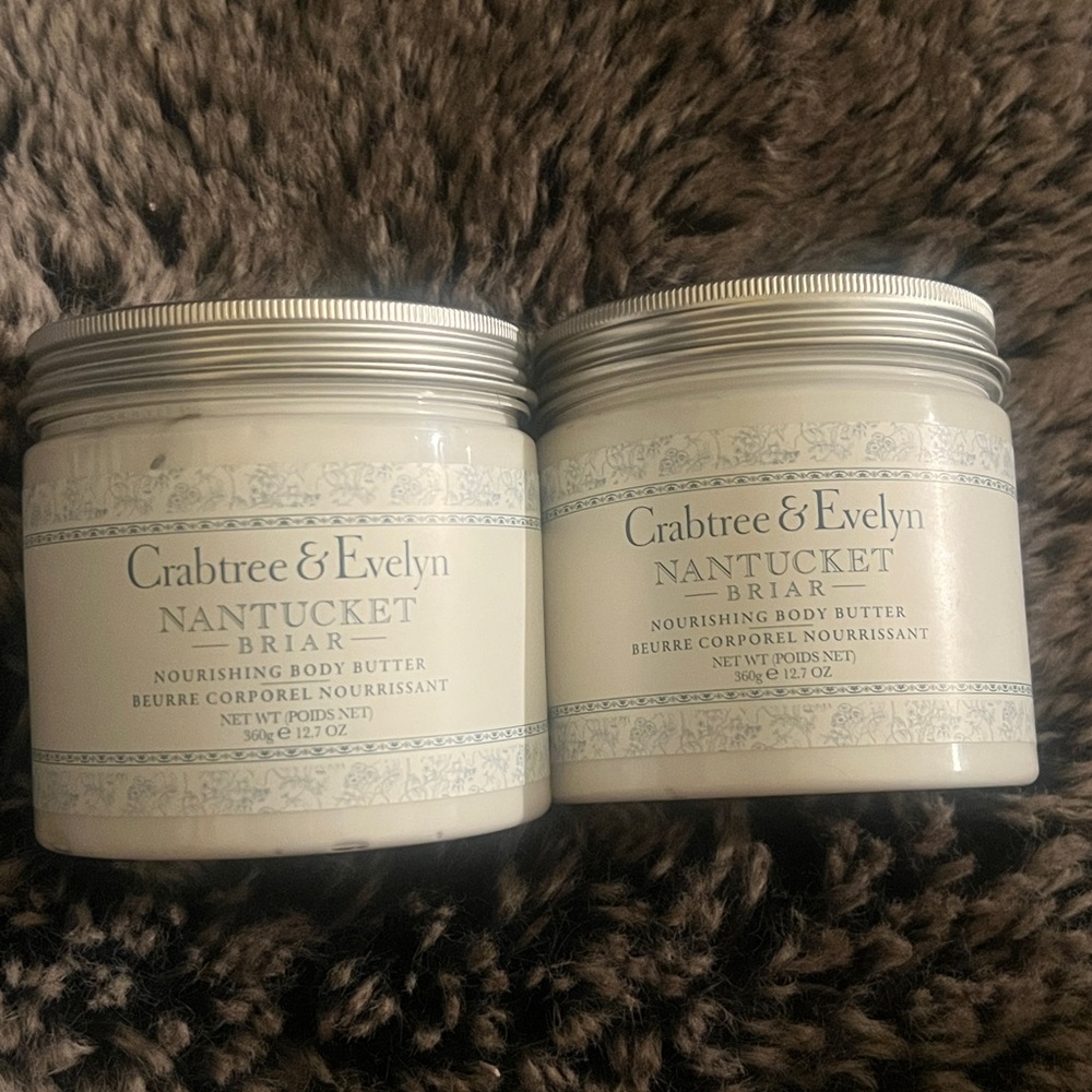 2X Crabtree & Evelyn NANTUCKET BRIAR Nourishing Body Butter NEW!  12.7 oz